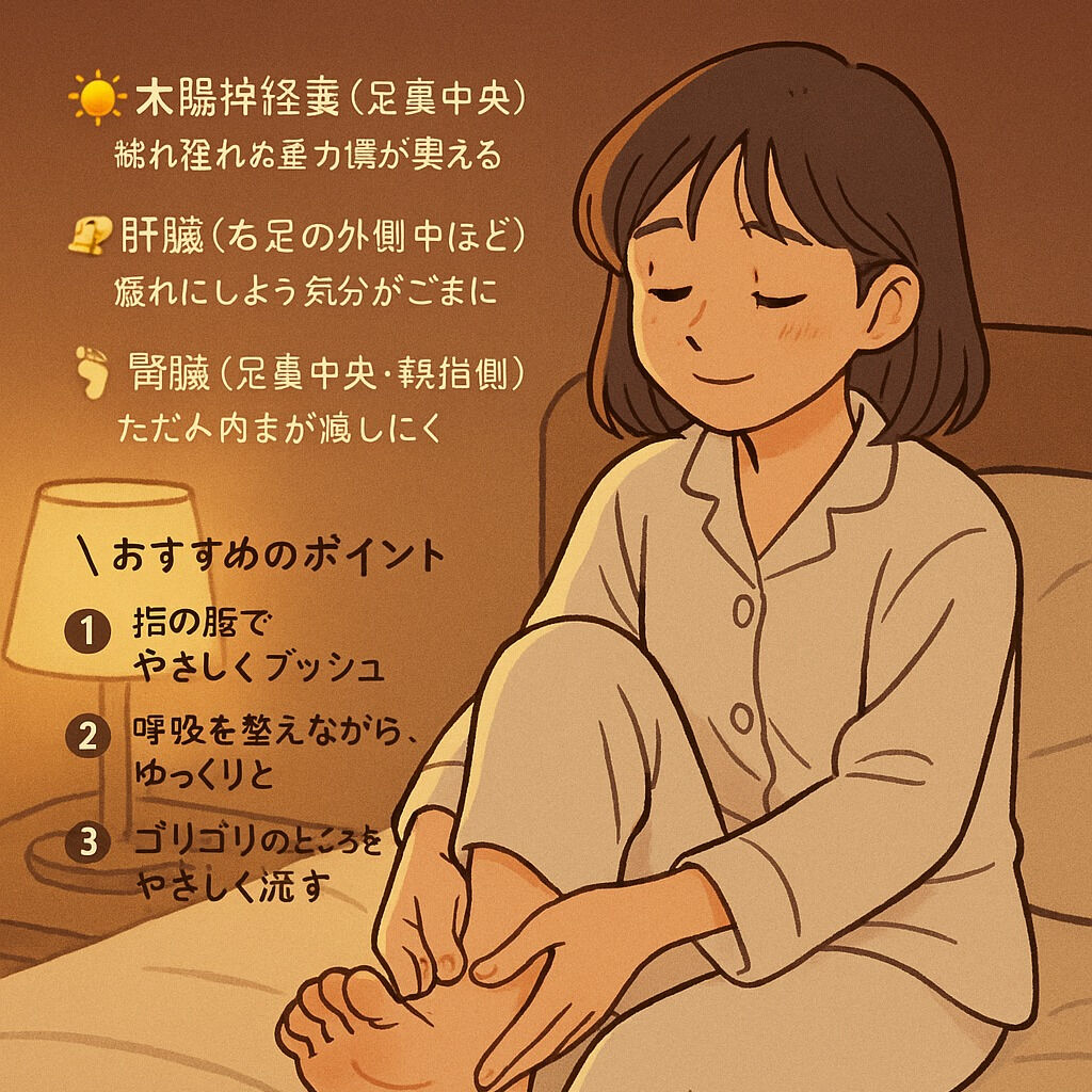 🌙 休日の夜は、心と体の“整え直し”タイム🦶✨