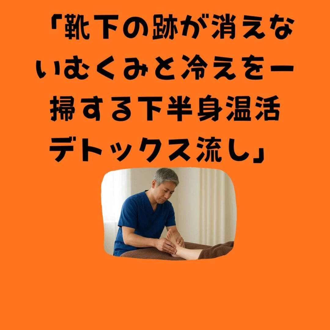 火曜夕方の重だる脚に！“靴下の跡が消えないむくみと冷えを一掃