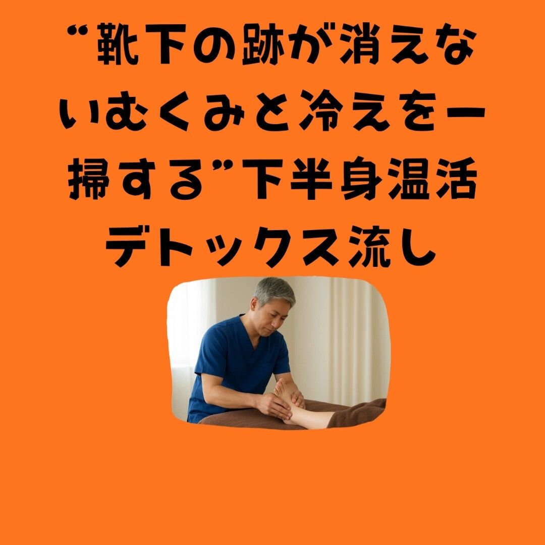 火曜夕方の重だる脚に！“靴下の跡が消えないむくみと冷えを一掃