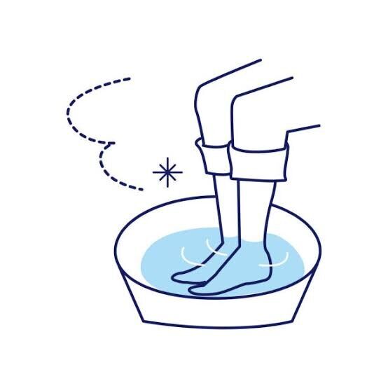 夏冷えと足湯